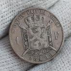 Piece de monnaie / Belgique / 1 Franc / 1886 FR / Argent 835, Enlèvement ou Envoi, Monnaie en vrac, Argent, Argent