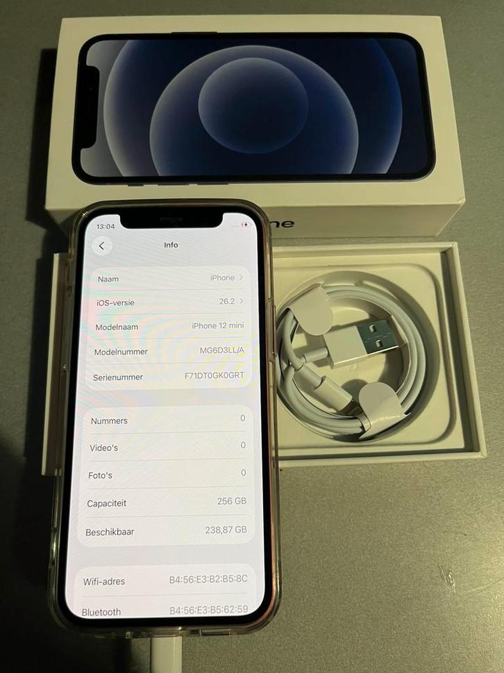 Iphone 12 mini 256Gb, Télécoms, Téléphonie mobile | Apple iPhone, Utilisé, 256 GB, Sans simlock, iPhone 12 Mini, Rouge, Enlèvement ou Envoi