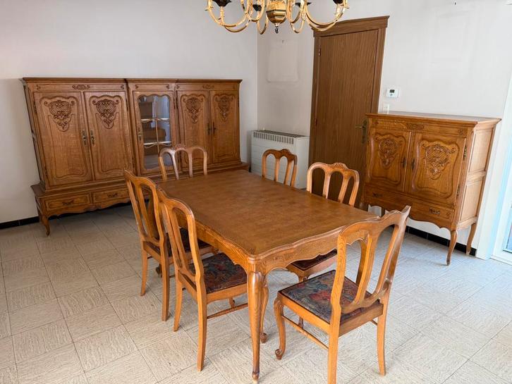 Eetplaats, Huis en Inrichting, Complete eetkamers, Gebruikt, 4 tot 6 stoelen, Ophalen