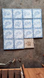 Anciens carrelages Delft début du siècle +/- 1900, Bricolage & Construction, Carrelage mural, Moins de 20 cm, Céramique, Enlèvement