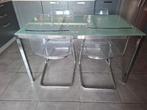 Table et 4 chaises, Enlèvement, Utilisé, Verre