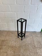 Guéridon Vintage Noir 1980, Vintage design postmodern, Moins de 55 cm, Enlèvement, Utilisé