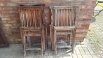 Set van 4 plooi stoelen uit teak., Ophalen