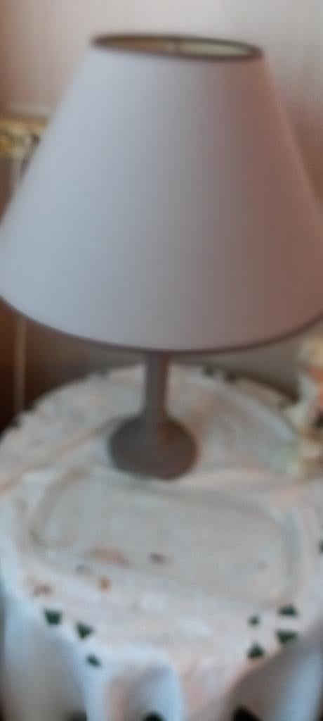 lampkap, Maison & Meubles, Lampes | Abat-jour, Gris, Rond, Comme neuf, Enlèvement