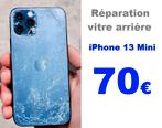 Remplacement vitre arrière iPhone 13 Mini pas cher Bruxelles, Enlèvement, Apple iPhone
