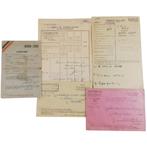 Lot documenten verzetsman/14de Fuselier Bataljon - 1945, Ophalen of Verzenden, Landmacht, Overige typen