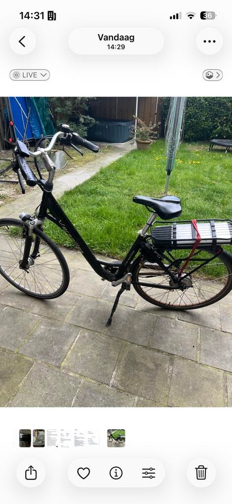 Elektrische Versailles - reserveren mogelijk, Vélos & Vélomoteurs, Vélos électriques, Enlèvement, Utilisé, Autres marques