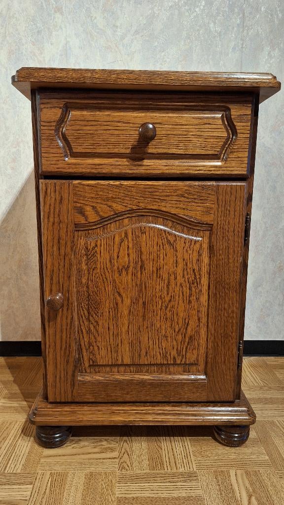 Massief eikenhouten telefoon-/bijzetkastje, Enlèvement