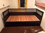 Hemnes bed Ikea bruin/zwart, Huis en Inrichting, Slaapkamer | Bedden, Ophalen of Verzenden, Gebruikt, Bruin