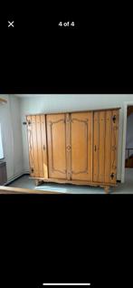 Massief houten kast Vintage, Maison & Meubles, Chambre à coucher | Chambres à coucher complètes, Enlèvement, Utilisé