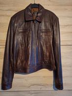 Donkerbruine leren jas, Dani Mode, Kleding | Heren, Bruin, Overige maten, Ophalen of Verzenden, Gedragen