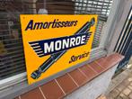 MONROE Schokbrekers oud reclamebord, Ophalen of Verzenden, Gebruikt, Reclamebord