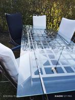 Tafel met zes stoelen, Ophalen of Verzenden, Zo goed als nieuw