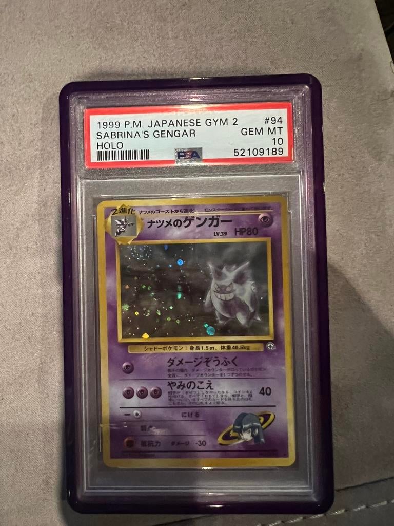 Pokemon gengar psa 10 banned art, Ophalen of Verzenden, Zo goed als nieuw