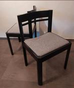 Un ensemble de 6 magnifiques chaises vintage brutalistes, te, Enlèvement, Noir, Tissus