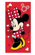 Minnie Mouse Badlaken / Strandlaken Rood - Katoen - Disney, Disney, Meisje, One size, Nieuw
