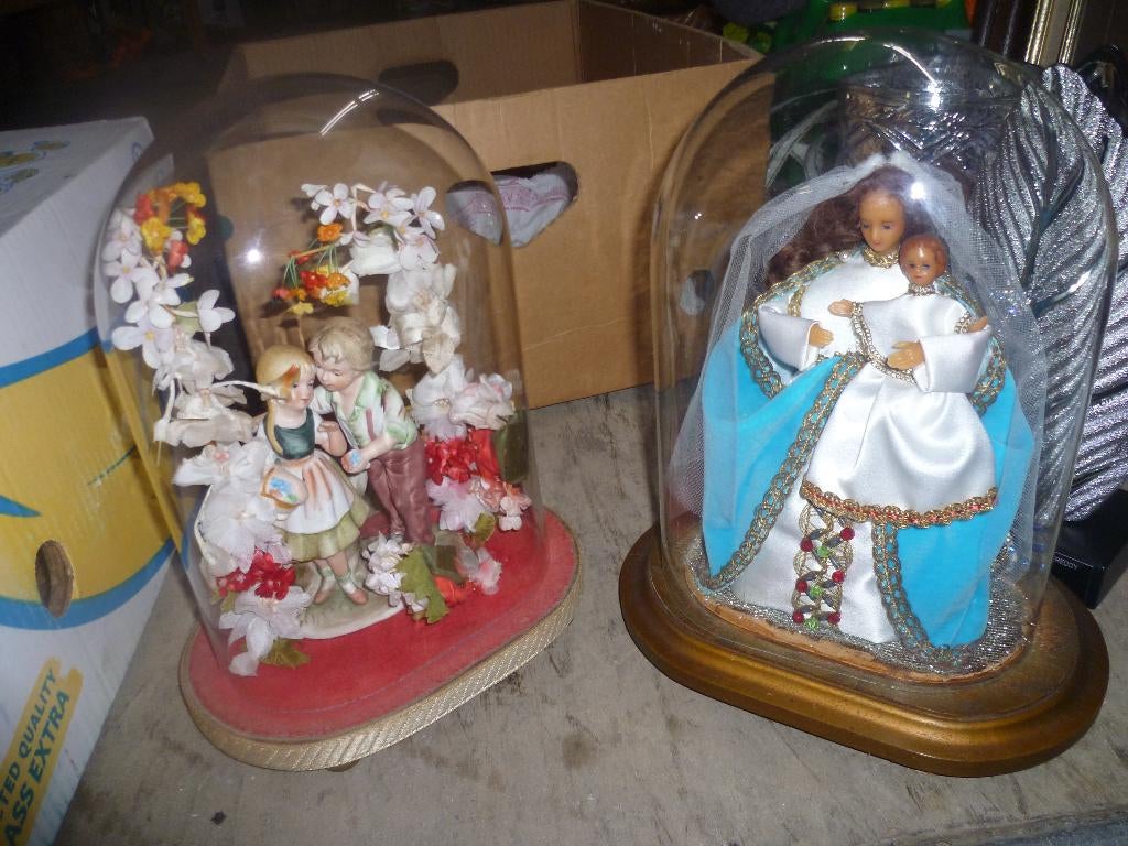 2 GLAZEN STOLPEN, Antiek en Kunst, Ophalen