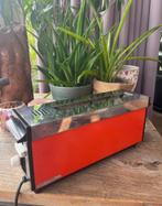 Vintage oranje broodrooster, Elektronische apparatuur, Broodroosters, Ophalen of Verzenden, Zo goed als nieuw