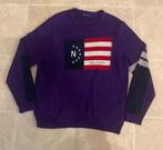 Pull Nautica Vintage Violet - Motif Drapeau USA taille L, Enlèvement, Porté, Taille 52/54 (L), Violet