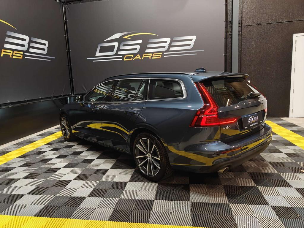 Volvo V60 2.0 B3 MHEV 163pk/LED/LEDER/Keyles/Harman/CAM/18", Autos, Volvo, Cuir, Achat, Entreprise, Noir
