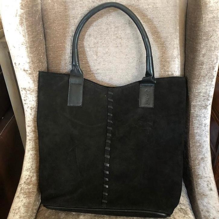NIEUWE Tas damestas suède dames shopper model Laimbock -50%, Handtassen en Accessoires, Tassen | Damestassen, Nieuw, Shopper, Zwart