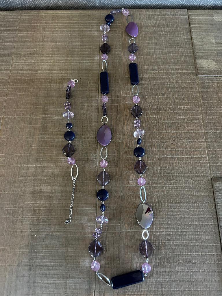 Ketting + armband, Ophalen of Verzenden, Zo goed als nieuw