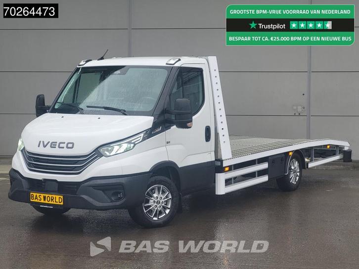 Iveco Daily 35S18 BPM VRIJ! 3.0L Automaat Autotransporter 20, Auto's, Bestelwagens en Lichte vracht, Bedrijf, Te koop, Achteruitrijcamera