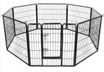 Parc pour petit Chien ou Chat 8 Grilles de 77 x 80 cm, Noir, Enlèvement, Comme neuf
