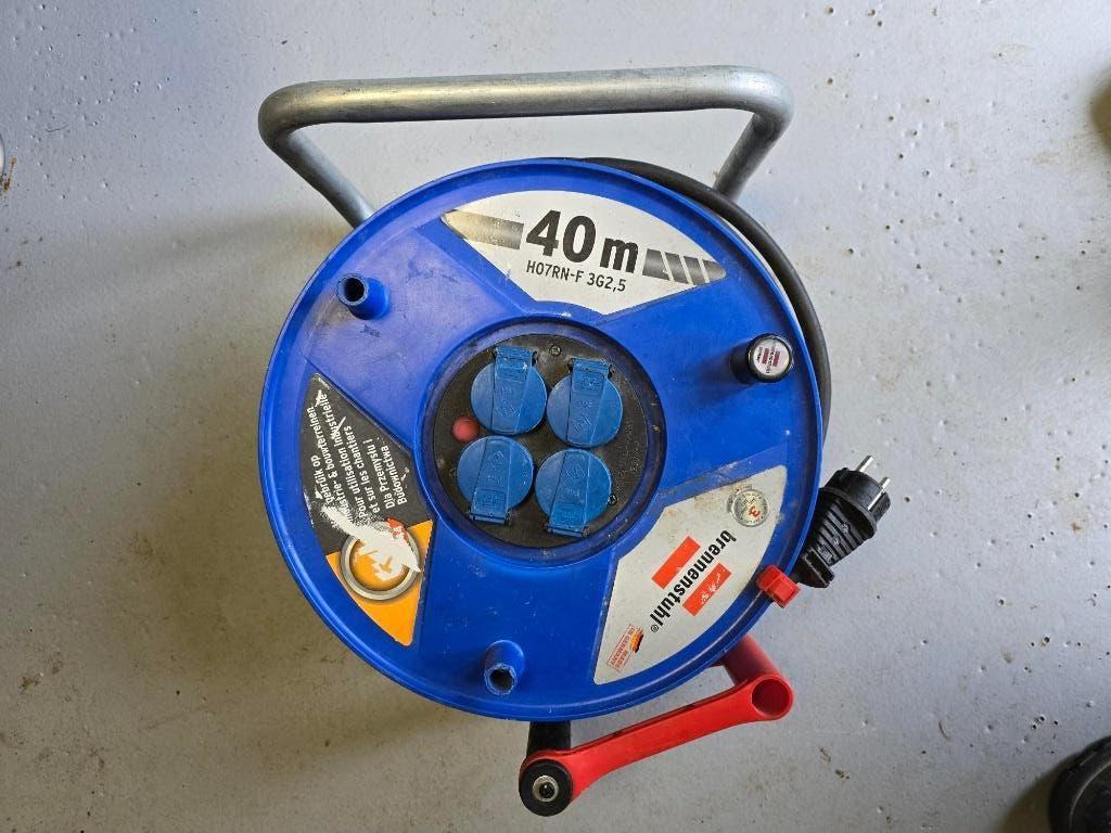 Kabelhaspel 40 meter, Ophalen, Zo goed als nieuw