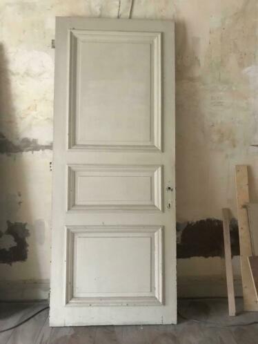 Belle ancienne porte en bois massif, Bricolage & Construction, Châssis & Portes coulissantes, Utilisé, Autres types, Bois, 225 cm ou plus