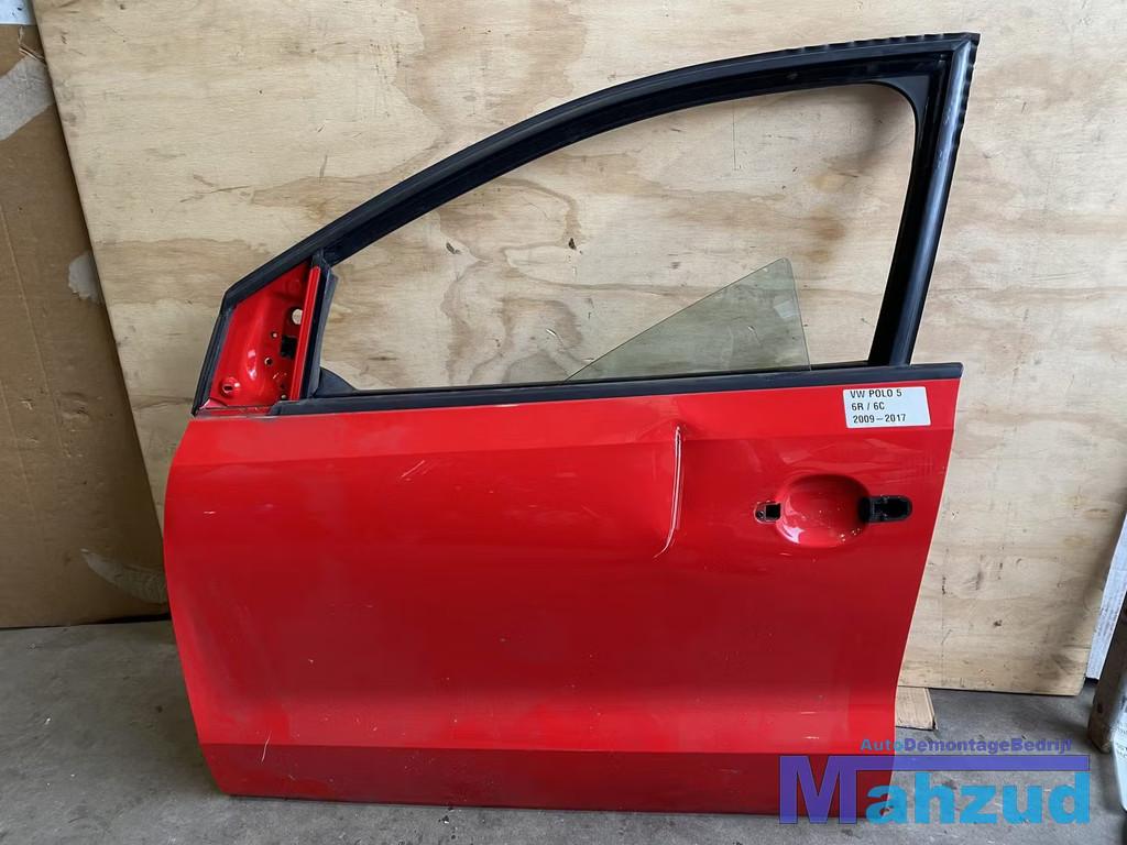 VW POLO 5 6R 6C Rood Links voor deur portier 2009-2017, Auto-onderdelen, Gebruikt, Volkswagen AG, Voor, Vw@volkswagen.de