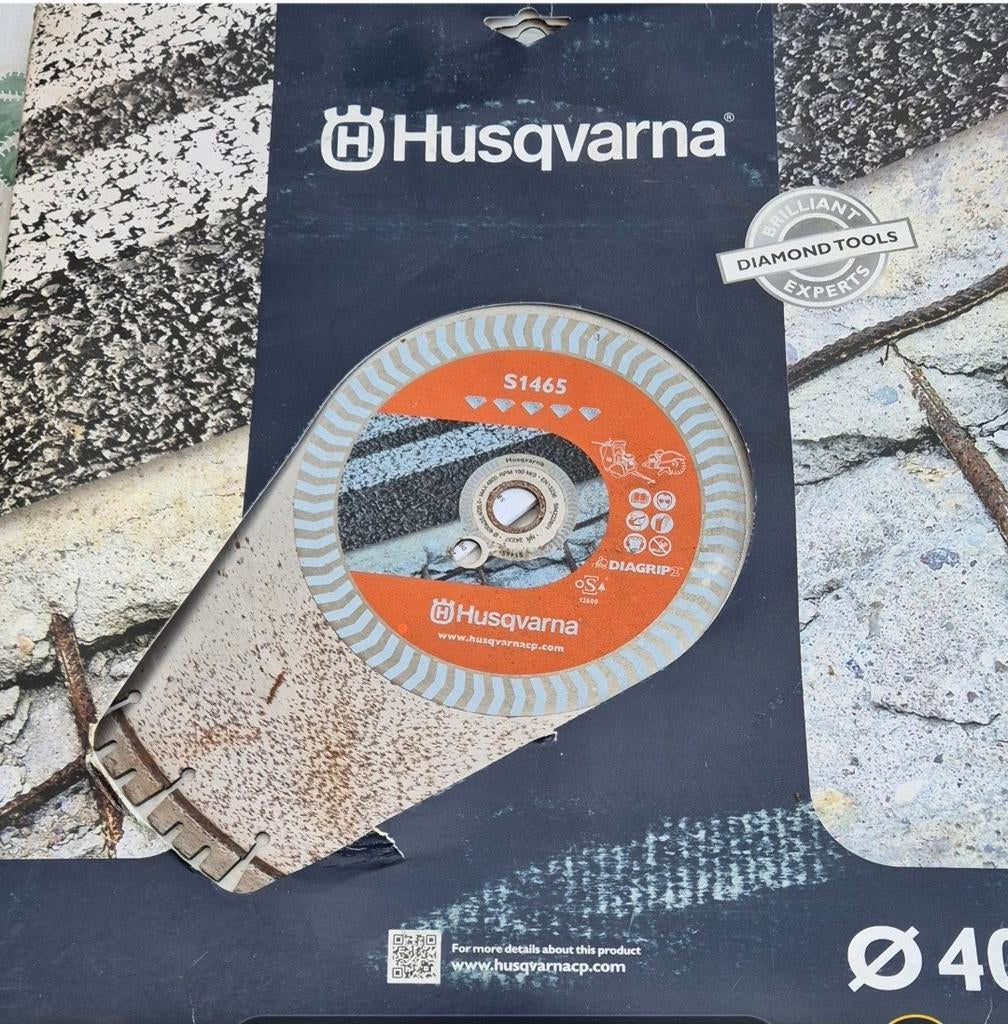 Diamantschijf  400 Husqvarna, Enlèvement