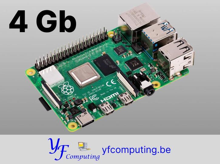 Raspberry Pi 4 Modèle B – 4 Go RAM – WiFi – Neuf, Hobby & Loisirs créatifs, Composants électroniques, Neuf, Enlèvement ou Envoi