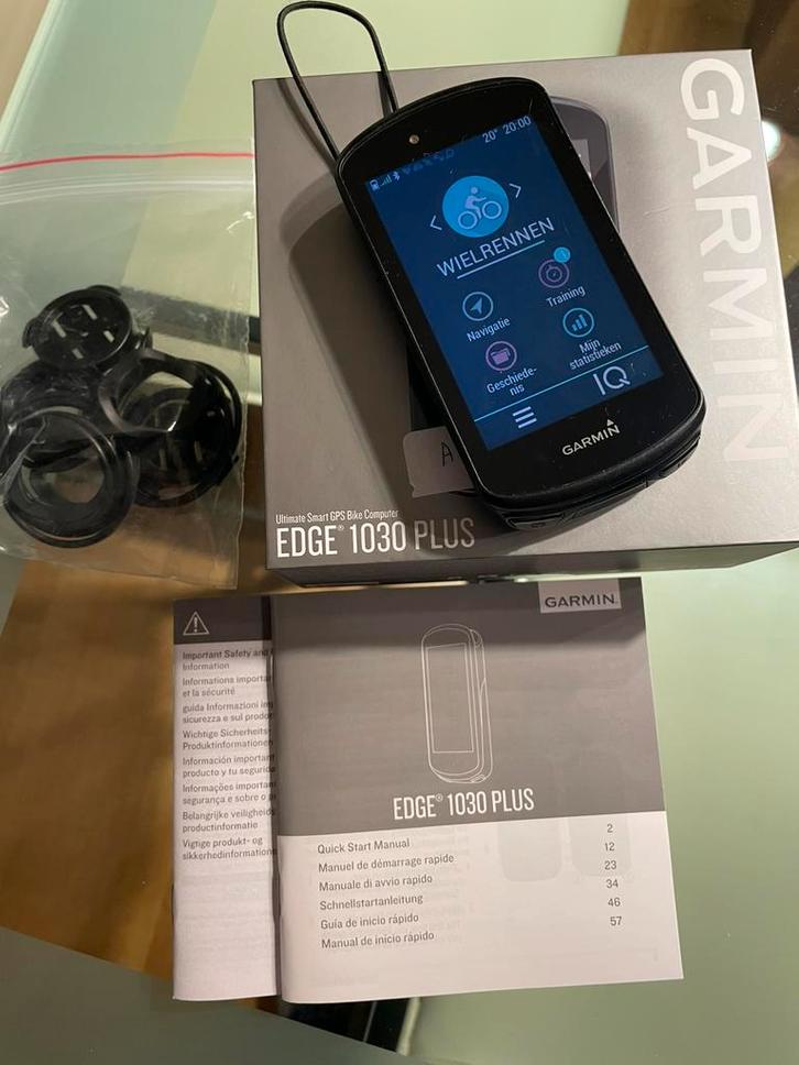 Garmin Edge 1030 plus, Fietsen en Brommers, Fietsaccessoires | Fietscomputers, Zo goed als nieuw, GPS, Waterdicht, Ophalen