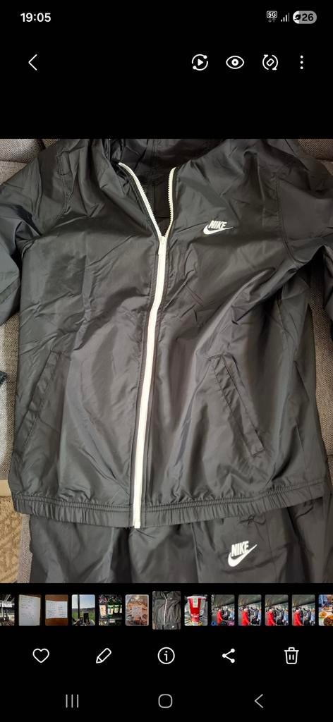 Nike regenpak broek en jas maat M en L, Kleding | Heren, Ophalen, Maat 48/50 (M)