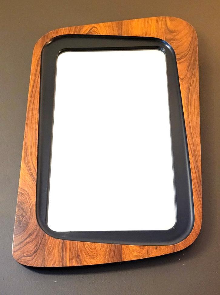 ️️✔️Miroir Palissandre Glas & Trä Suède 50", Maison & Meubles, Accessoires pour la Maison | Miroirs, Comme neuf, Enlèvement ou Envoi