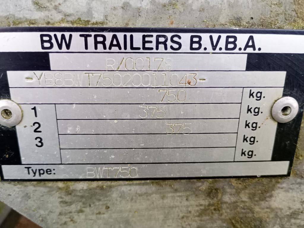 Aanhangwagen BW, Enlèvement, Utilisé