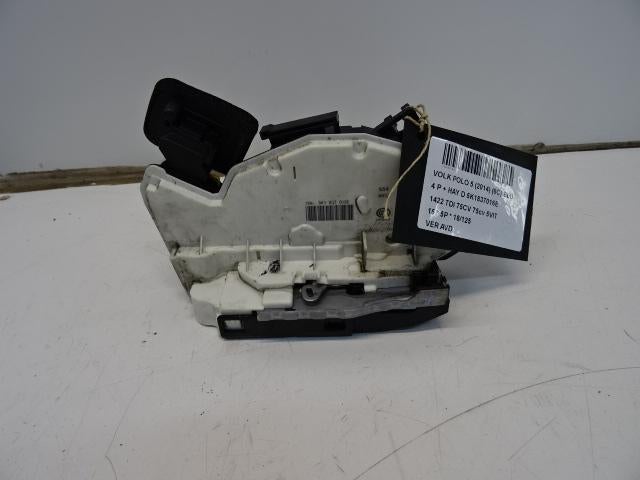 SERRURE DE PORTE AVANT DROITE Polo V (6R) (5K1837016E), Utilisé, Droite, Volkswagen