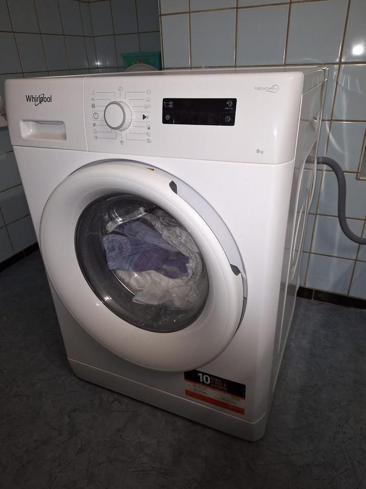 Machine a laver WHIRLOOL, Electroménager, Lave-linge, Utilisé, 6 à 8 kg, 85 à 90 cm, 1200 à 1600 tours, Enlèvement