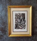 Houtsnede moeder en kind door Gerard Gaudaen (1927-2003), Ophalen of Verzenden