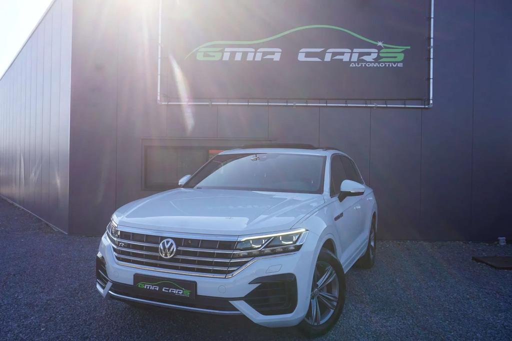 Volkswagen Touareg Touareg 3.0 TDi V6 SCR 4Mo R-Line -Pano-G, Auto's, Volkswagen, Automaat, 173 g/km, Gebruikt, Wit