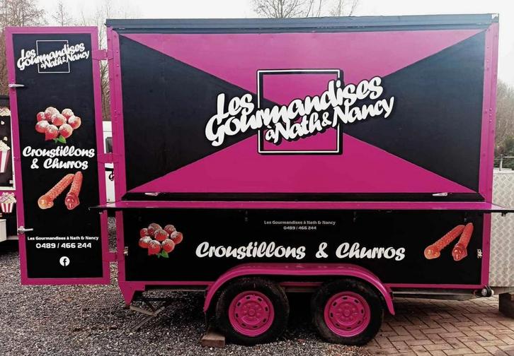 A vendre Foodtruck croustillons churros, Auto diversen, Aanhangers en Bagagewagens, Ophalen