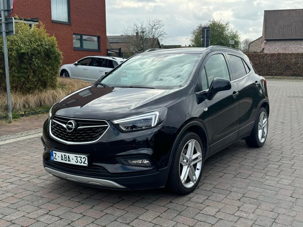Opel Mokka X 1.6 cdti 136 pk 107.000km 07.2017 Euro 6b!, Navigatiesysteem, 1600 cc, Zwart, Leder
