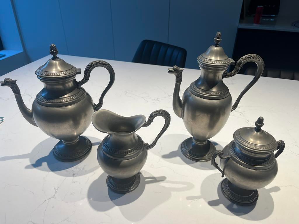 Tinnen servies, Ophalen