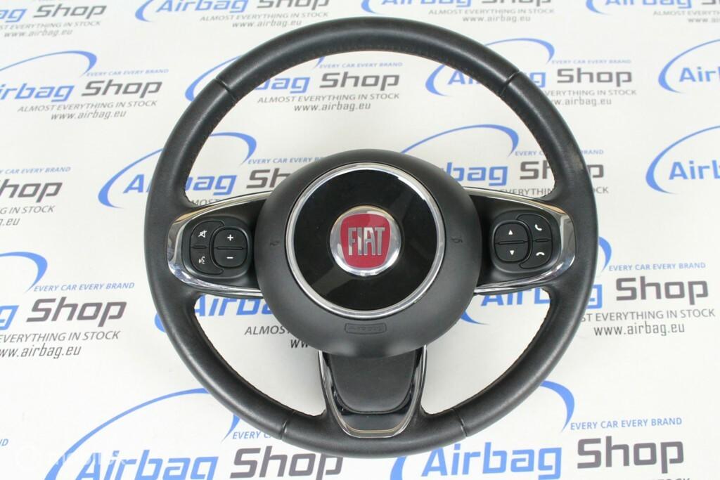 Volant + airbag noir Fiat 500 (2016-....), Autos : Pièces & Accessoires, Enlèvement ou Envoi, Utilisé