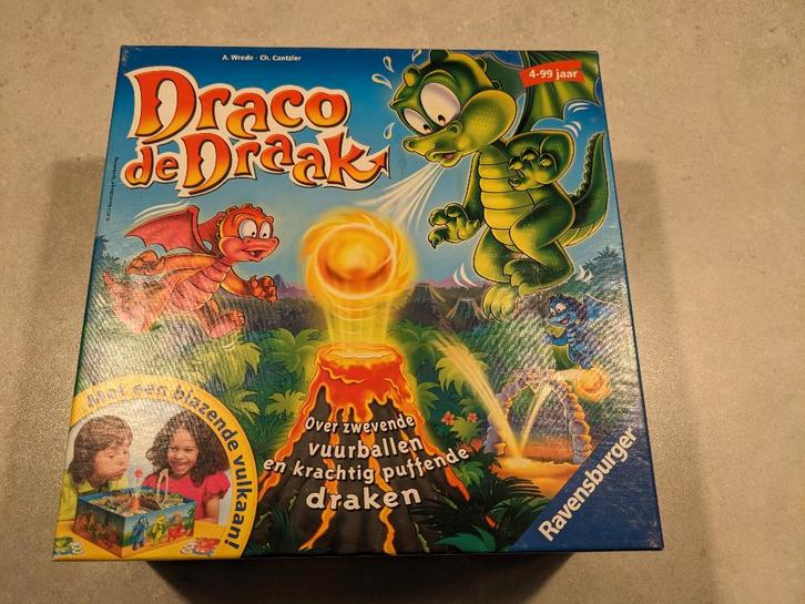 Draco de Draak gezelschapsspel, Hobby en Vrije tijd, Gezelschapsspellen | Bordspellen, Zo goed als nieuw, Een of twee spelers