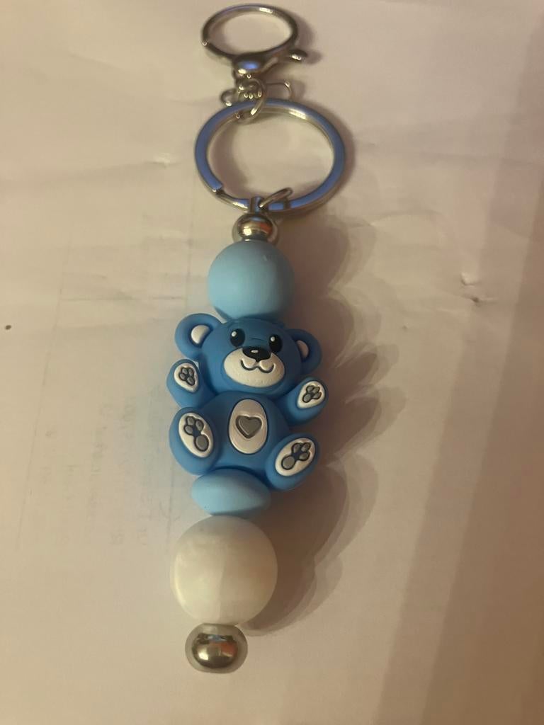 Sleutel/tassen hanger blauw beertje, Ophalen, Nieuw, Blauw