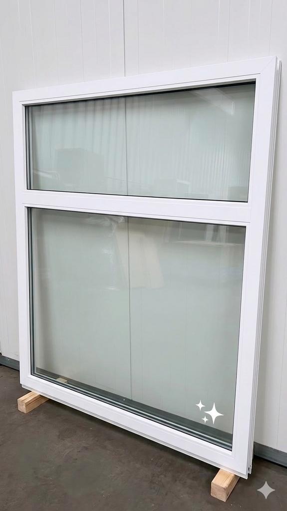 Châssis PVC Aluplast NEUF 130x150 – Double vitrage, Bricolage & Construction, Châssis & Portes coulissantes, Neuf, Enlèvement ou Envoi