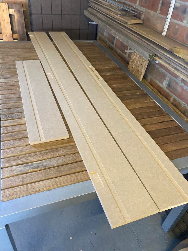 Ébrasement / contour de porte MDF, Bricolage & Construction, Enlèvement, Comme neuf, Planche