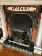 Vintage hout kachel / haard, Maison & Meubles, Cheminées, Enlèvement, Utilisé, Encastré, Cheminée au bois